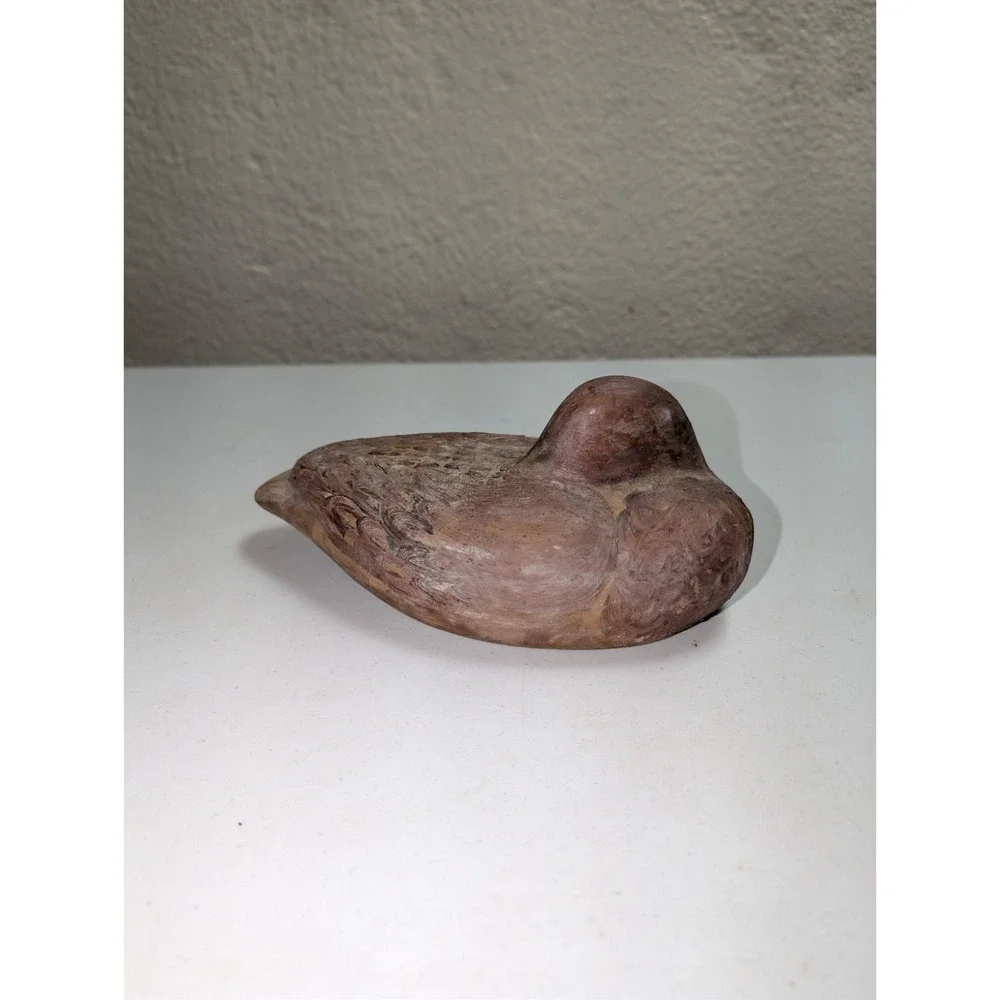 Vintage Duck Decoy Wooden Bird Factory Folk Art Country Cottage Unfinished Paint